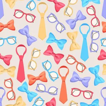 Cute colored accessories Stock Illustration