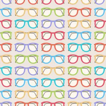 Cute colored glasses Stock Illustration