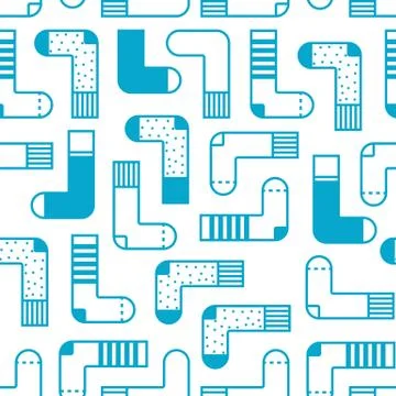 Cute colorful background Socks pattern Stock Illustration