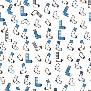 Cute colorful background Socks pattern Stock-Illustration