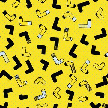 Cute colorful background Socks pattern Stock Illustration