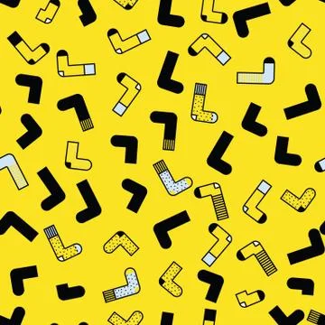 Cute colorful background Socks pattern Stock Illustration
