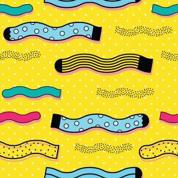 Cute colorful background Socks pattern Stock Illustration