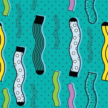 Cute colorful background Socks pattern Stock Illustration