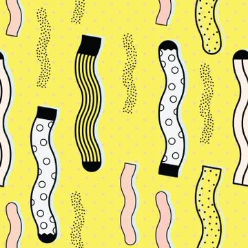 Cute colorful background Socks pattern Stock Illustration