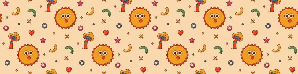 Cute colour elements. Illustrazione stock