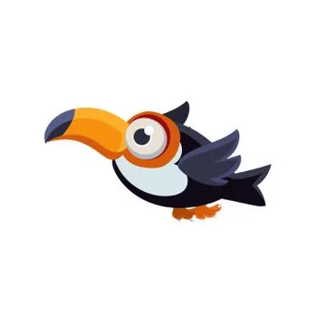 Cute Common Toucan Stock Illustration