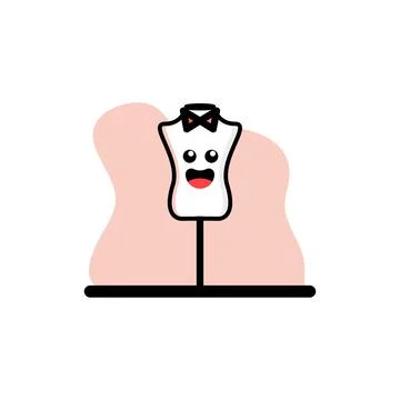 Cute Conceptual Mannequin Character Vector Illustration Design Stock Illustration