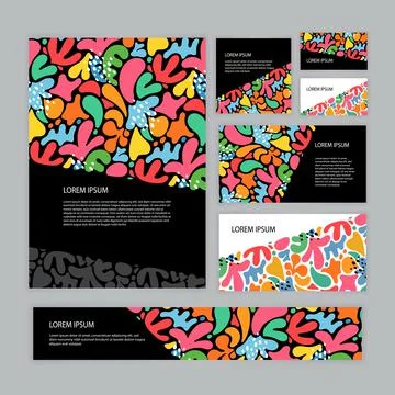 Cute corporate identity template Stock-Illustration