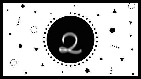 Cute countdown animation in black and white. 動画素材 162215812