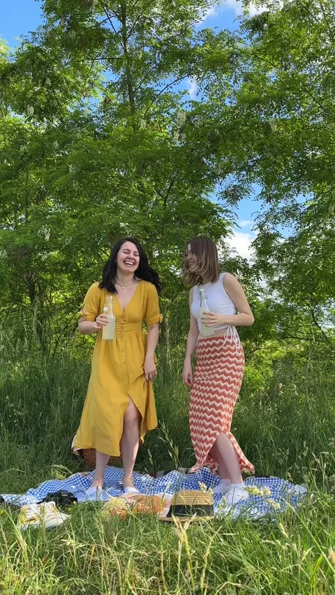 Cute couple dancing outdoors having fun Stock Footage 255595436