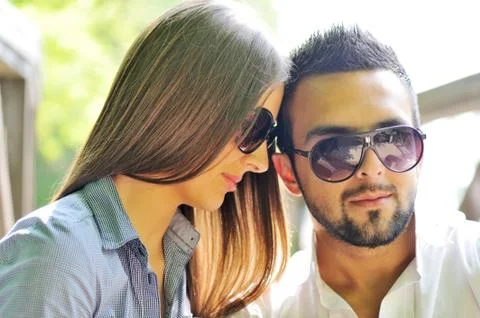 Cute couple Stock Photos