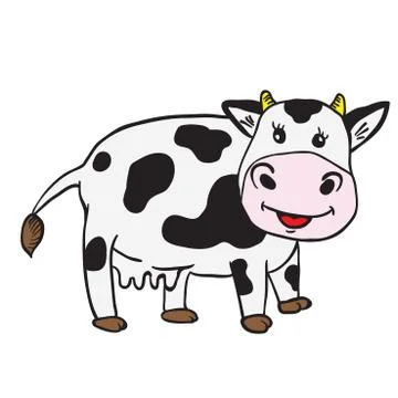 Cute cow Stock Illustration