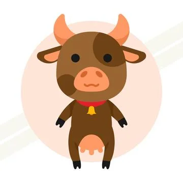 Cute-cow Stock Illustration