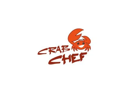 Cute Crab Chef Cartoon Vector Illustration. Stock Illustration