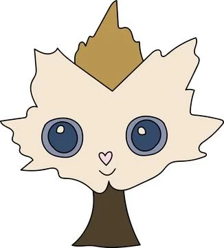 Cute creature. Cartoon image. Vector illustration. イラスト素材