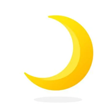 Cute crescent Stock Illustration
