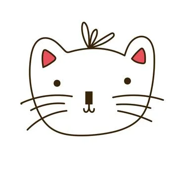 Cute crown hand-drawn Stock Illustration