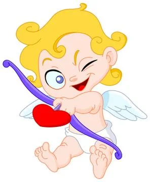 Cute cupid Stock Illustration