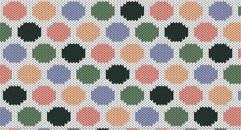 Cute cycle knitted pattern, Festive Sweater Design. Seamless Knitted Pattern Stock Illustration