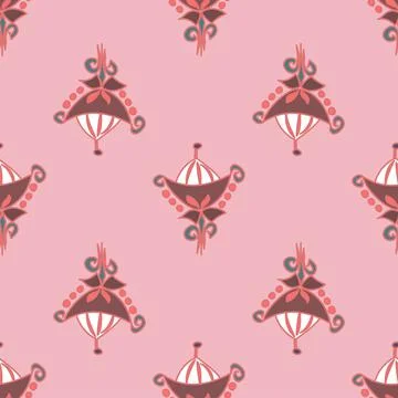 Cute decorative art vector seamless repeat pattern[ Illustrazione stock