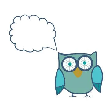 Cute decorative owl, vector illustration. lacy bird. Stock Illustration