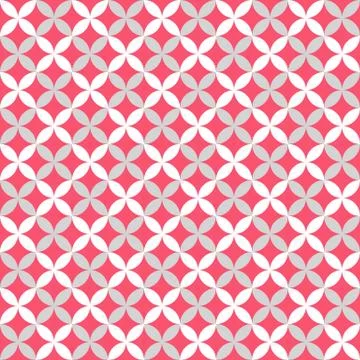 Cute different vector seamless pattern. Pink, white and grey color Stock Illustration