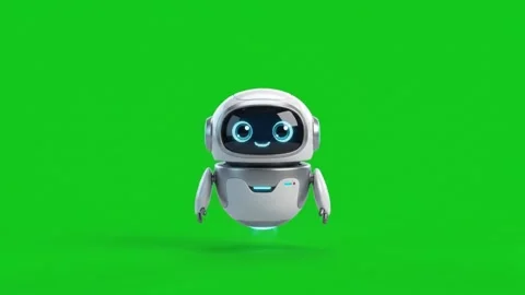 Cute Digital Assistant Buddy Video stock 345830888