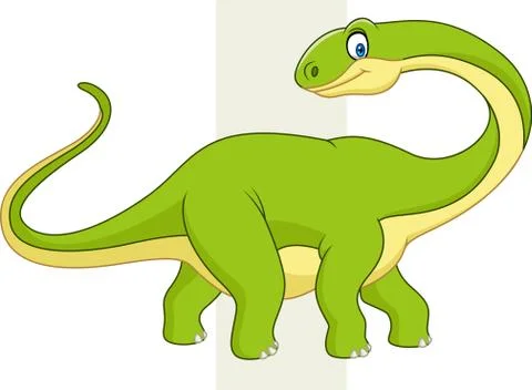 Cute dinosaur cartoon Stock Illustration