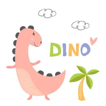 Cute dinosaur Stock Illustration