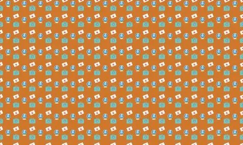 Cute dog and bone pattern with colorful background Illustrazione stock