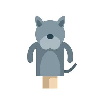 Cute dog hand puppet for creative storytelling and playful entertainment Illustrazione stock