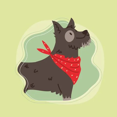 Cute dog pet Stock Illustration