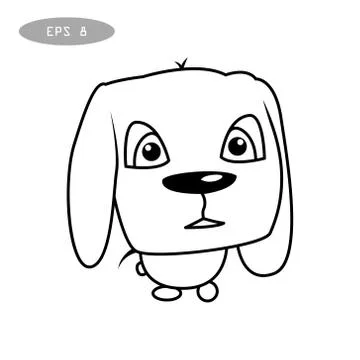 Cute dog vector character. Stock Illustration