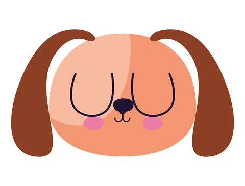 Cute doggy on a white background Stock Illustration