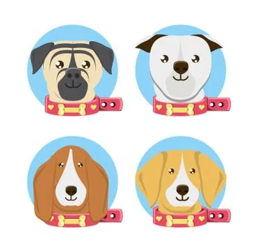 Cute dogs design Stock Illustration