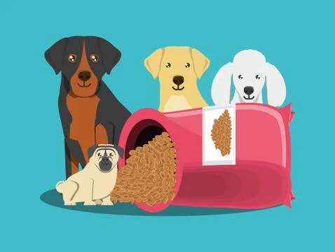 Cute dogs design Stock Illustration