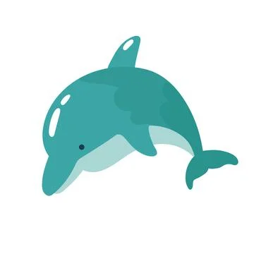 Cute dolphin Vector Stock Illustration