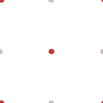 Cute dot pattern. the companion to the marine pattern is the dot red and grey Stock Illustration