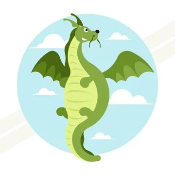 Cute-dragon Stock Illustration