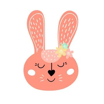Cute Easter bunny. Easter rabbit. Stock Illustration