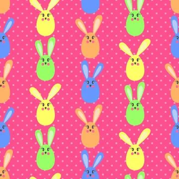 Cute Easter Bunny Stock Illustration