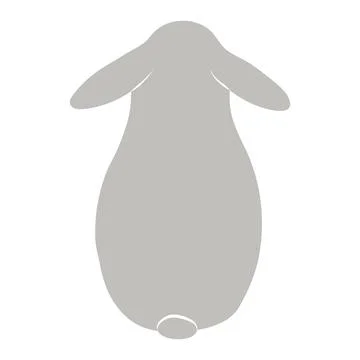 Cute Easter bunny, rabbit, hare cartoon character illustration. Stock Illustration