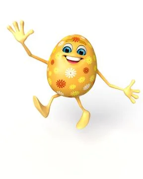Cute easter egg Stock Illustration