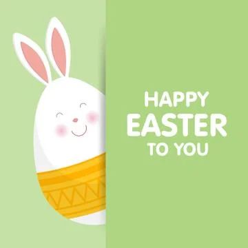 Cute Easter egg isolated vector illustration 库存插图