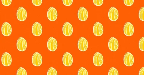 Cute Easter Egg Pattern animation 4k Stock Footage 127203367