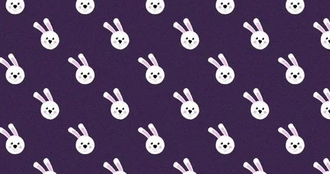 Cute Easter Egg Pattern animation 4k Stock Footage 127204625