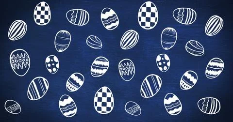 Cute Easter Egg Pattern image 4k Illustrazione stock
