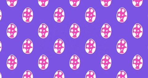 Cute Easter Egg Pattern image 4k Illustrazione stock