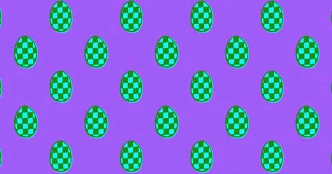 Cute Easter Egg Pattern image 4k Illustrazione stock